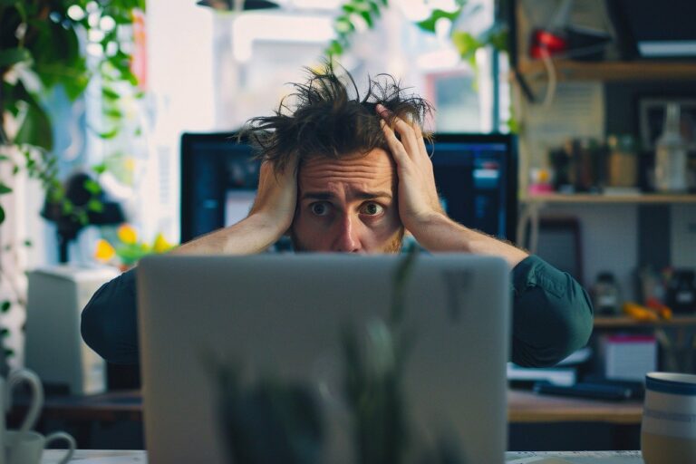 Dad feeling overwhelmed